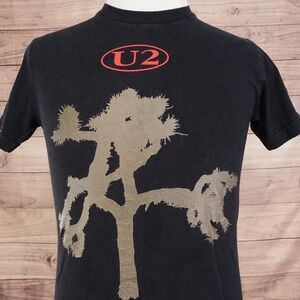 VINTAGE U2 JOSHUA TREE SHORT SLEEVE FADED BAND MUSIC CONCERT T-SHIRT SZ S Y2K